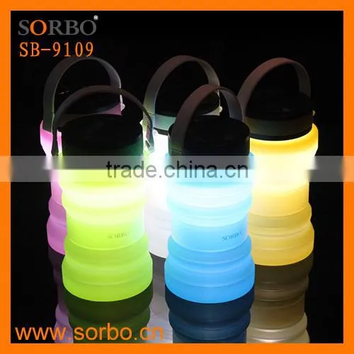 2016 World Best Selling Wonderful SORBO LED Rechargeable Light with Power Bank For Hinking Or Camping
