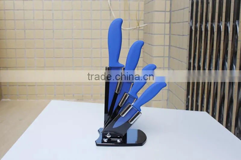 4" Paring Fruit Knife Kitchen Ceramic Blue Color Cutting tools