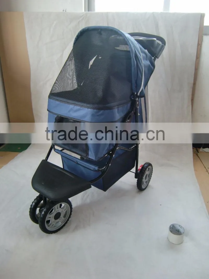 2015 pet stroller with 3 point canopy with game entrance window,with good designs 4 wheels keep your pet safe and comfortable