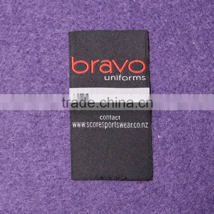Low MOQ Customized Garment Private Woven Label For Brand Name