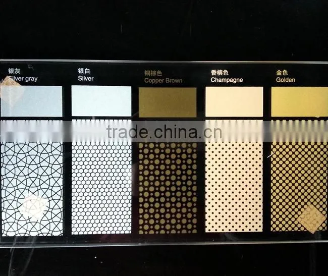 Colorful art glass of ceramic silkscreen glass for glass facade, skylight roof glass, glass partition etc.