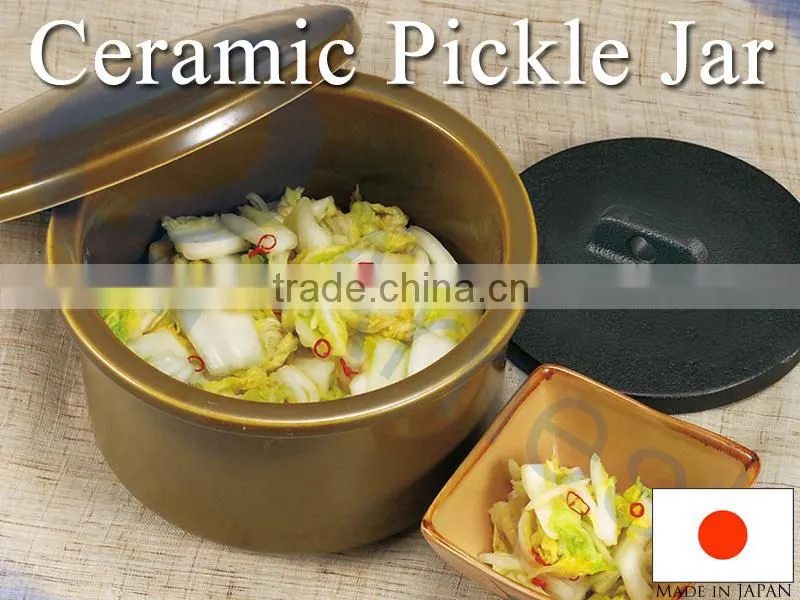 kitchenware kitchen tools cookware utensil ceramic pickle food storage jar container homes made in Japan