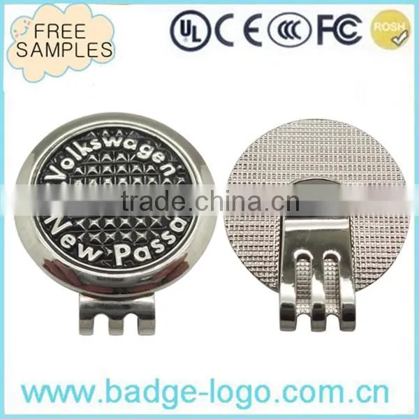 fashionable custom golf hat clip with hard enamel