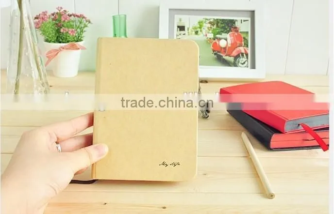 notebook with belt and pocket
