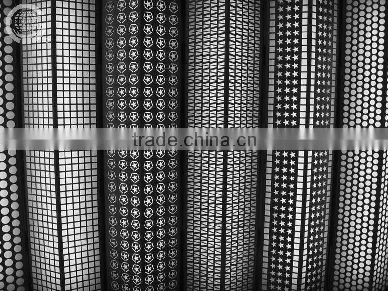 Curved perforated aluminum false ceiling panel