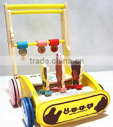 wooden pushcart toy