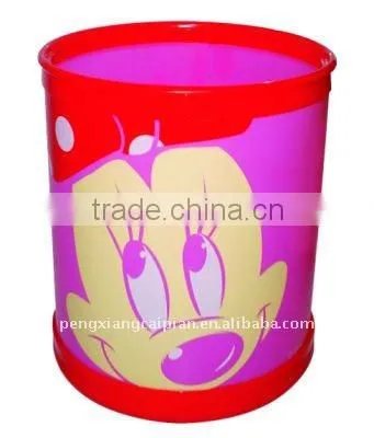 plastic fold trash can