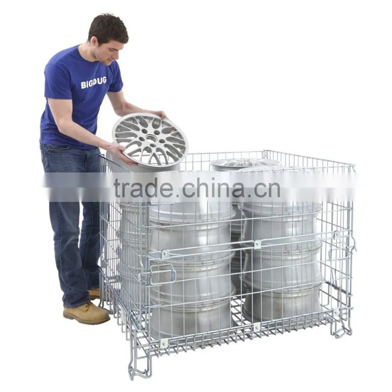 2015 new design cable storage metal pallet cage