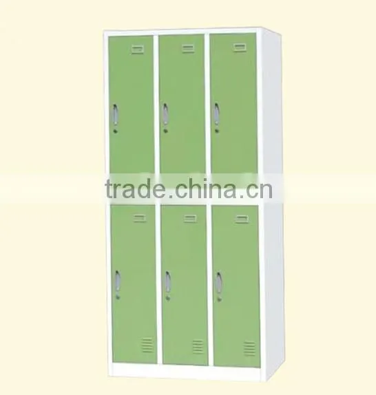 Promotion best selling manufacturer,steel 6 doors clothes cabinet locker