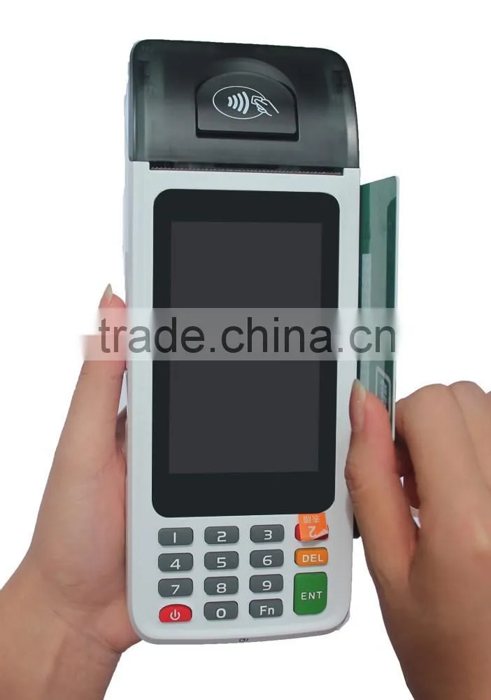 Android POS Terminal Built-in Thermal Printer with Touch Screen,Printer,MSR,RFID,GPRS