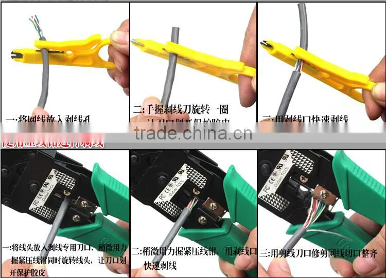 Handled Fiber optic Tool Kit, FTTH fiber optic tool set/optical tool box
