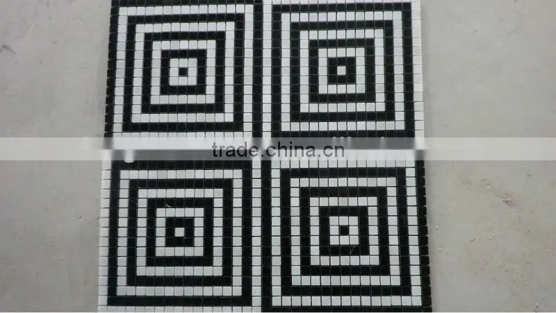Black and White Mosaic Tile
