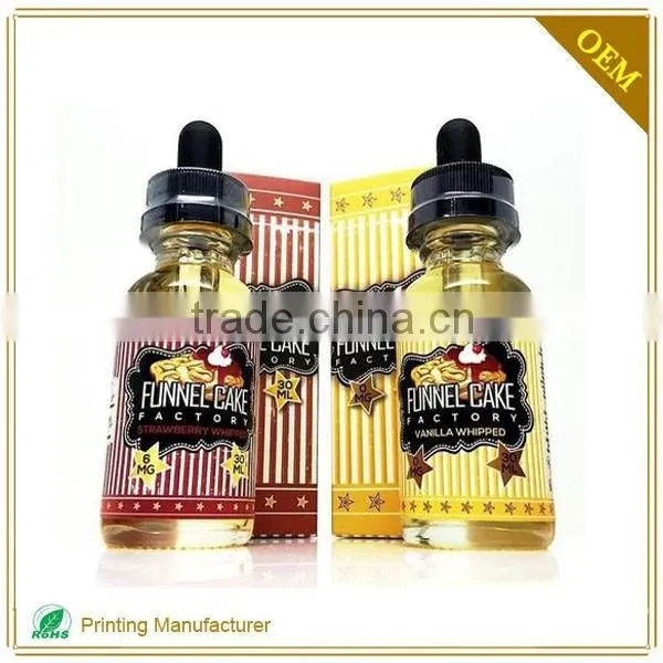 Custom Design E-liquid Bottle Labels Sticker