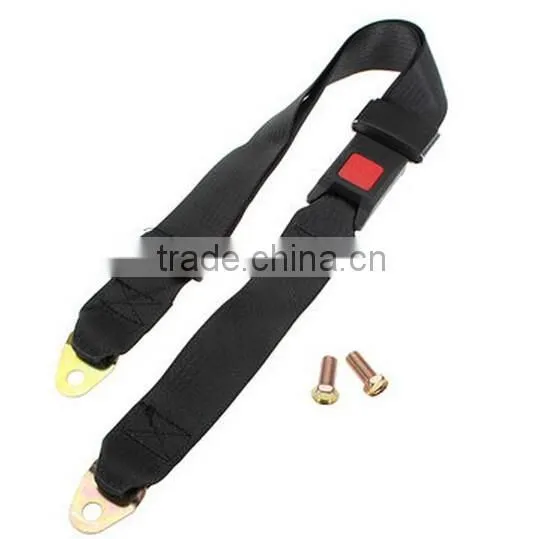 Black Car Seat Belt Lap Belt / auto Adjustable Safety belt / seat belt buckle