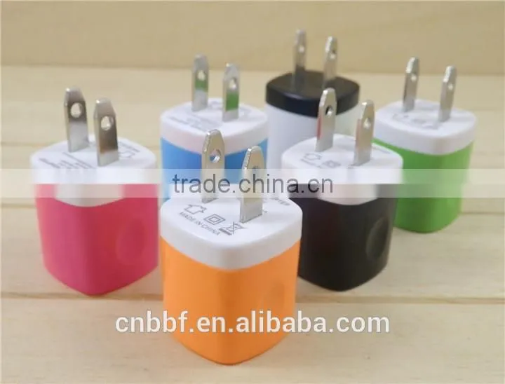 Universal EU USA Wall Adapter plug USB Home Travel Charger power Cube 1A