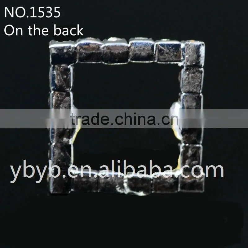 Rose Crystal rhinestone buckle for wedding invitation-1535