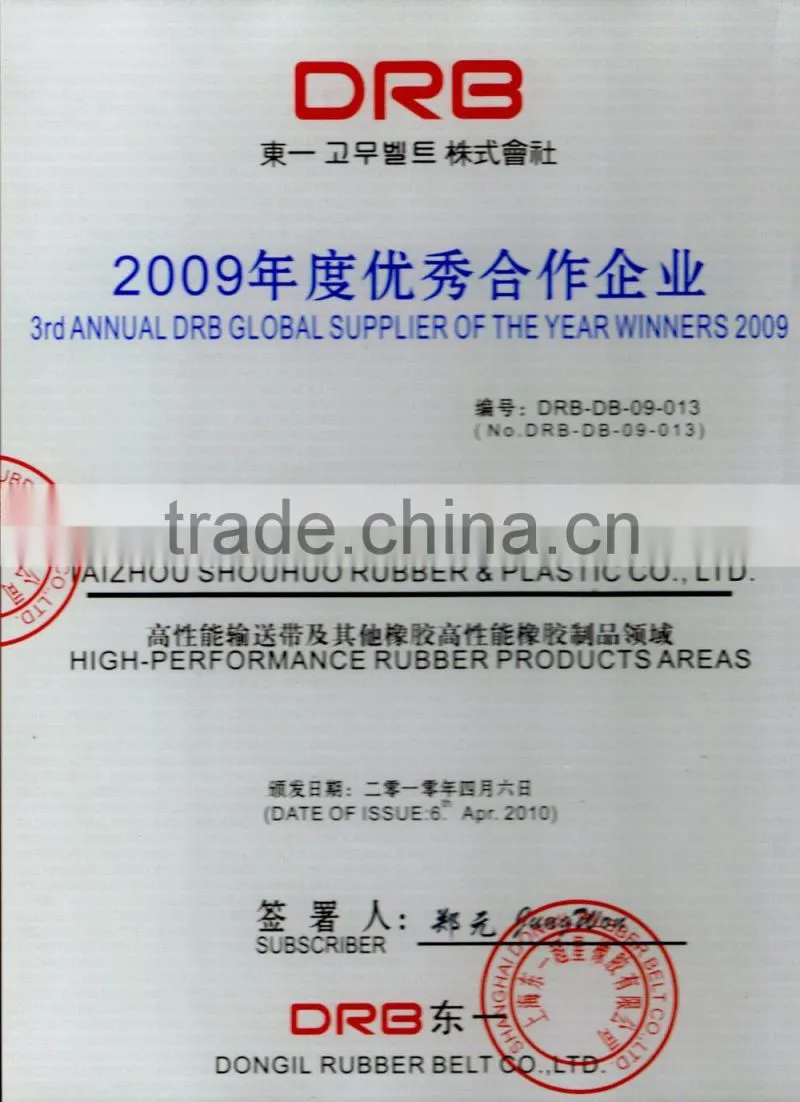 Stone Cursher abrasive fan conveyor belt used in cement
