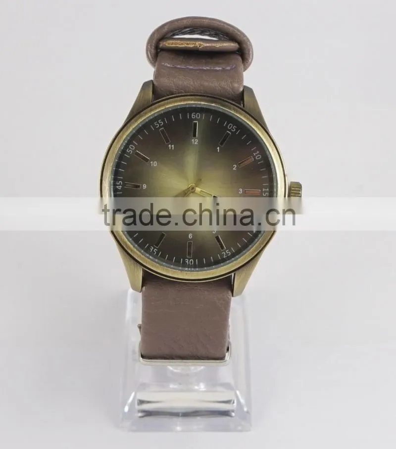 Free wrist watches Changeable leather band watch for men one piece leather band man wrist watch