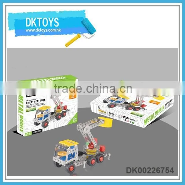139pcs metal DIY truck toy