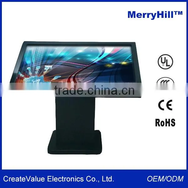 Floor Stand Interactive Kiosk PC 84 inch LCD Touchscreen 4K Monitor With Built In Computer