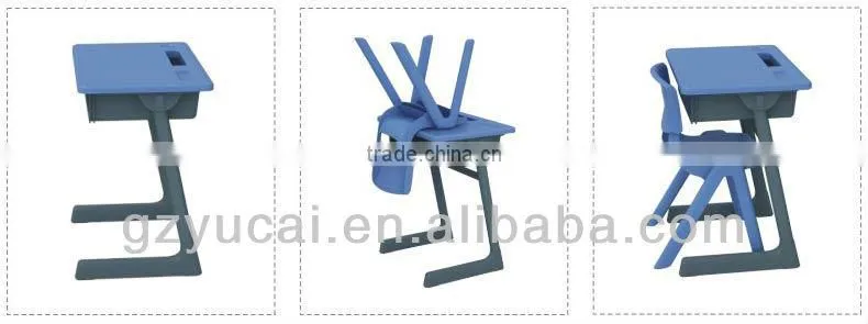 Adjustable cheap school desk and chair