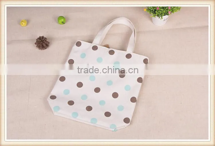 Fashion and fresh cotton linen shopping bag