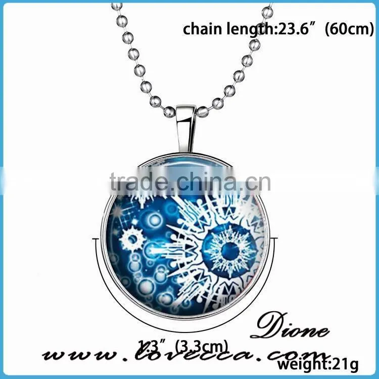 Meaning Memories Cabochon gift Christmas Glass Art Photo Pendant Chain Necklace