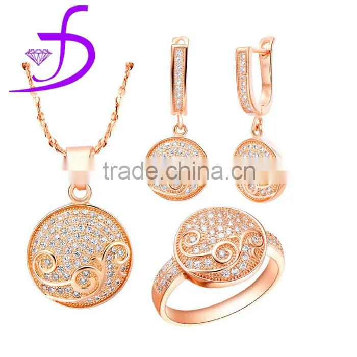 925 Silver jewelry set cubic rhoudium platted China factory wholesale jewlry set