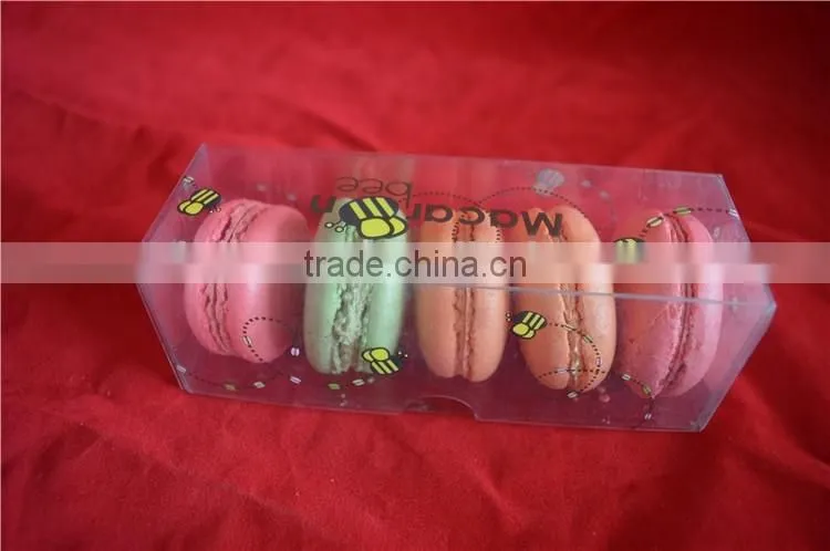 clear macaron plstic box