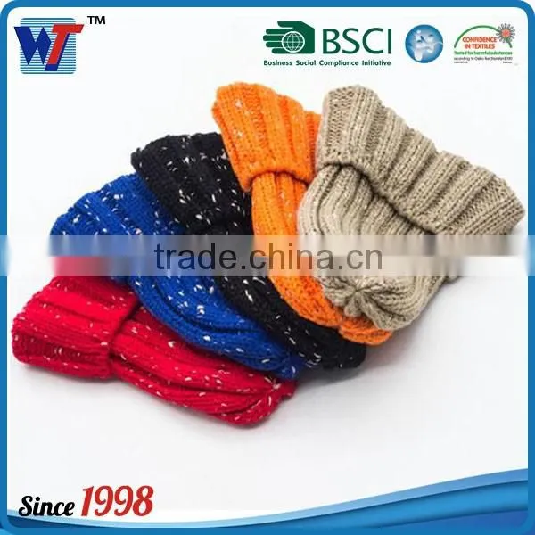 Custom loosely Cap Hat Long Acrylic Beanie Knit Hat Winter Hat