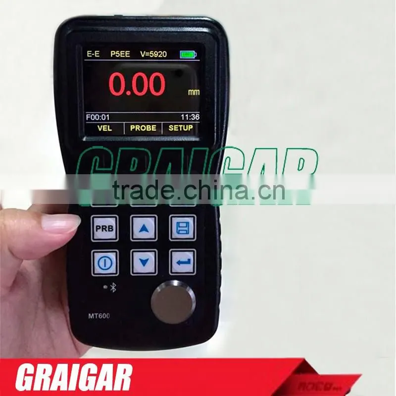 New Arrival Multi-mode Leeb ultrasonic thickness gauge MT600 High-accuracy Automatically V-Path correction