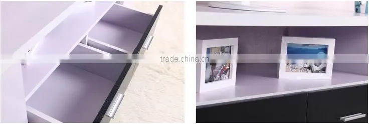 Chinese new design melamine modern TV stands