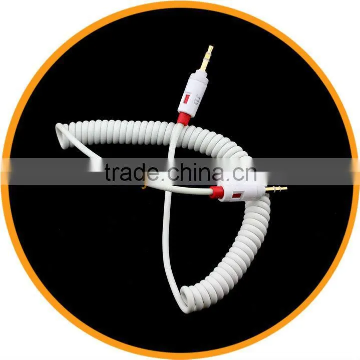 2M 6.5FT Flexible Spring 3.5mm Car Jack Male Extend Stereo Audio AUX Cable from dailyetech