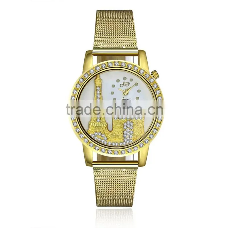 Wristwatches fashion eiffel tower wrist watch
