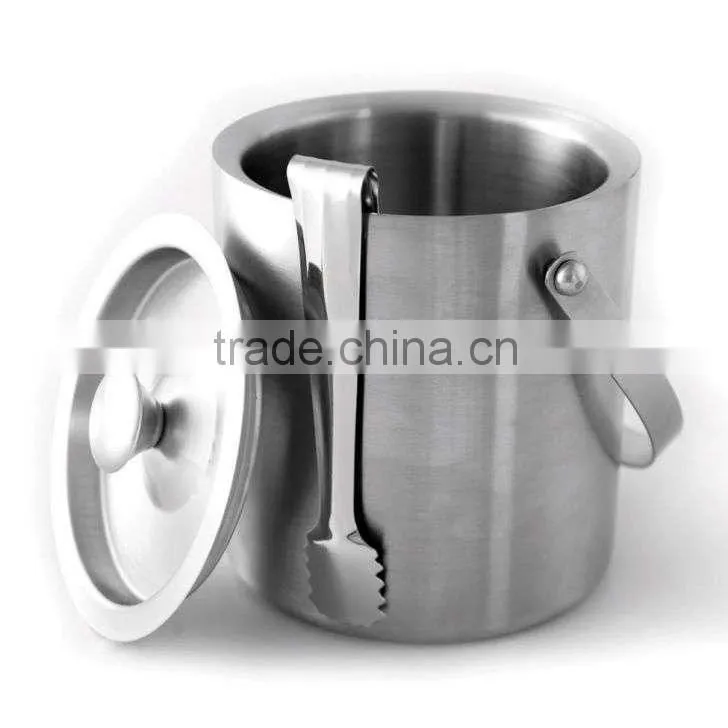 750ml plastic stainless steel wine cooler ice bucket