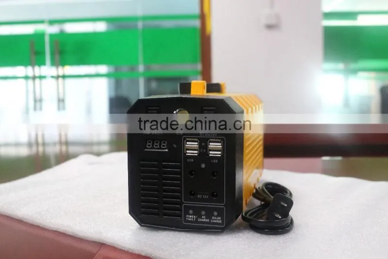 All in one 35w 220v portable solar generator with Lithium battery for travelling
