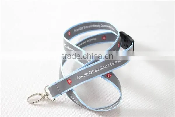 polyester reflective lace printed Lanyard