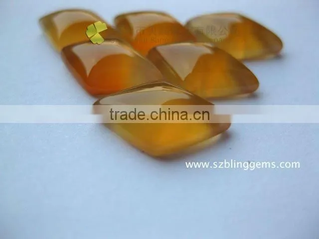 New arrival Hot seller red agate semi precious stone diamond shape cabochon