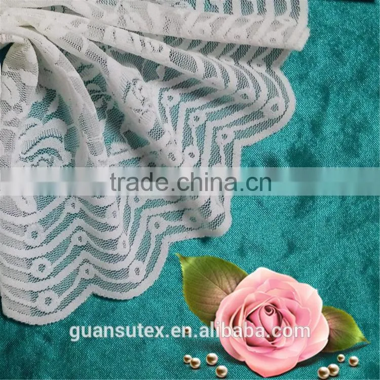Embroidery Fancy Tulle Elastic Lace Trim for Lingerie Ladies Underwear