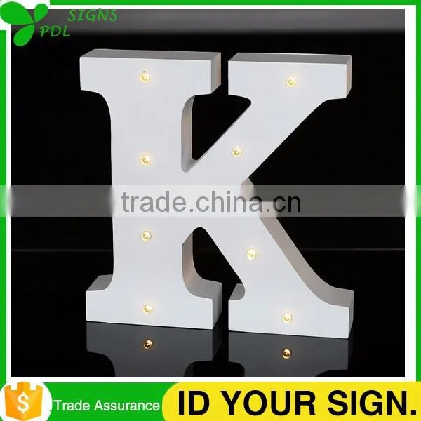 MDF Letters Alphabet Words In Led Lights