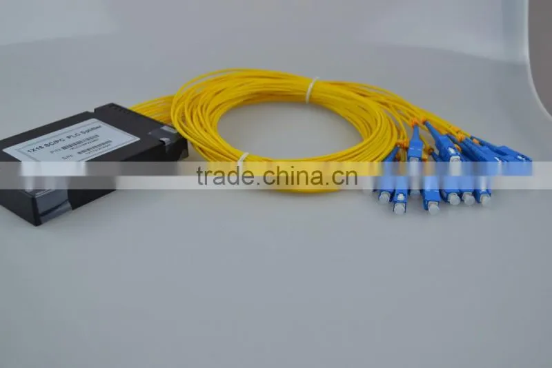 Single Mode Fiber Optic 1x16 1x32 1x64 SC PLC Splitter