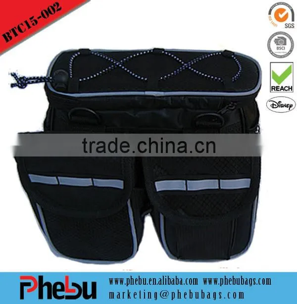 Two in One Waterproof Big Capacity Bike/Bicycle Saddle Pannier bag