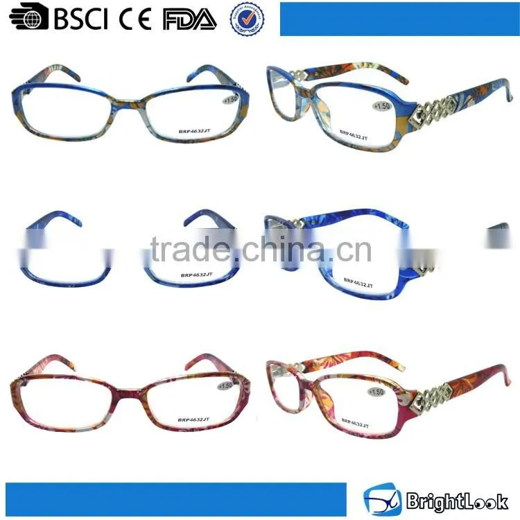 Lady colorful paper transfer classic reading glasses italy design