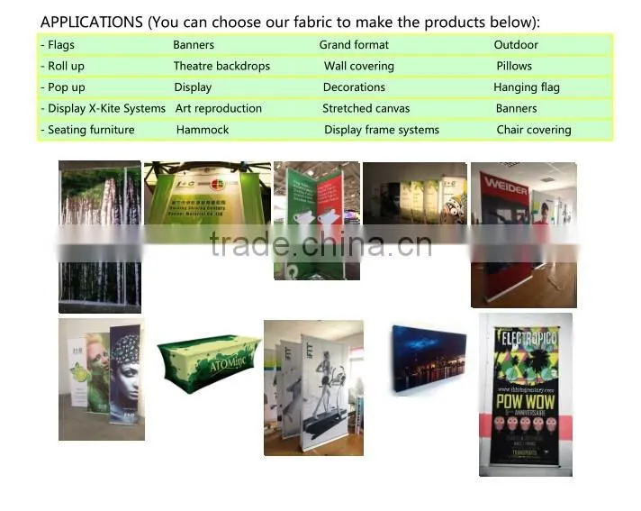 haining fabric display dye sub fabric for booth show free samples