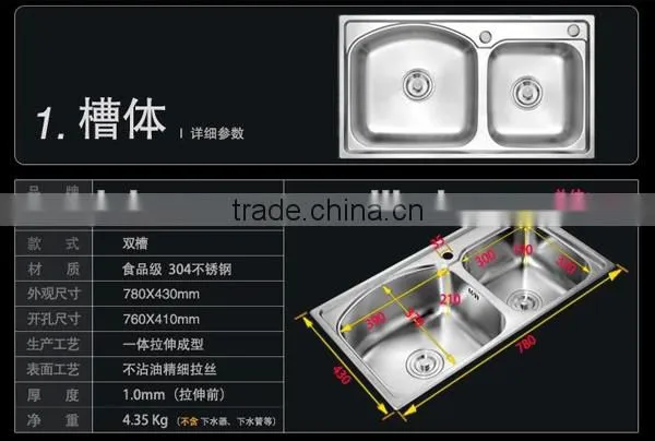 Kinds of Hot Selling Double Bowl Kitchen Sink