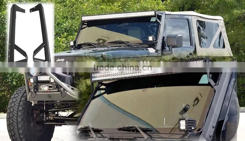 car roof mount bracket roof bracket 50" curved led light bar mount bracket for SUV, wrangler JK