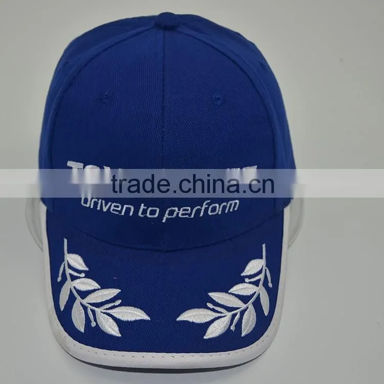 100% cotton high quality baseball cap,embroidery baseball cap