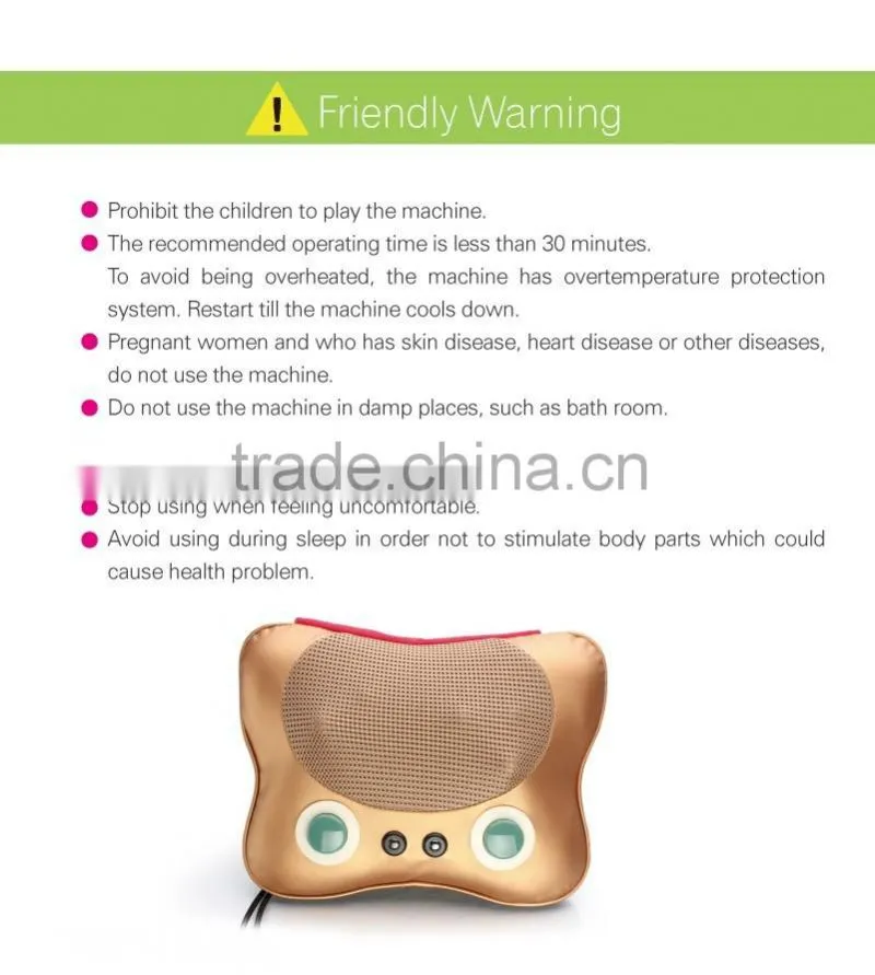 Fashion Rechargeable Health Care products. Personal Electric massage pillow