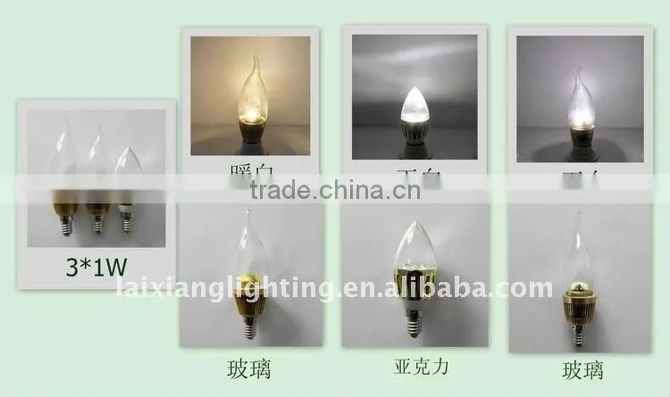 LED crystal SMD candle bulb