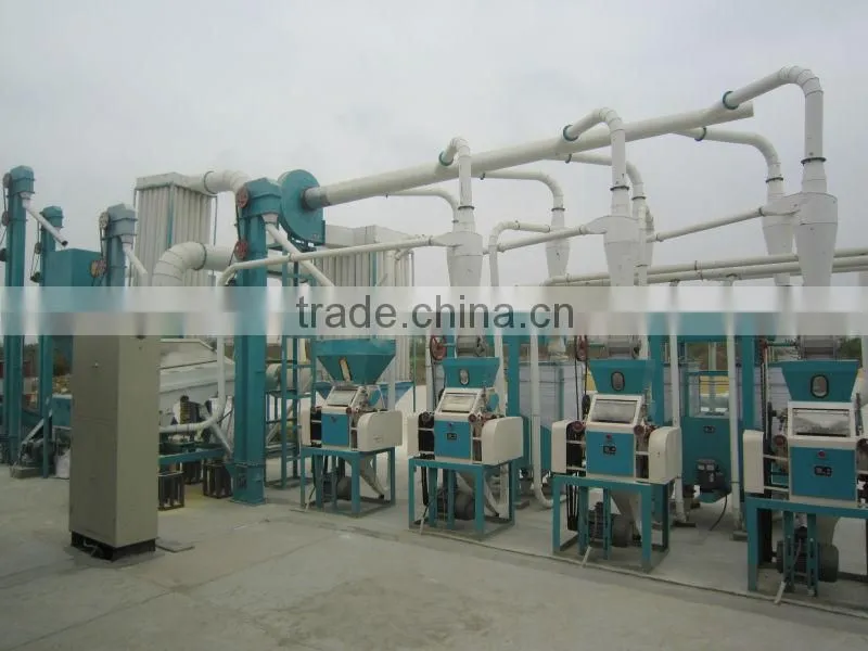 1T/H maize mill, Automatic milling machine, snack flour machine